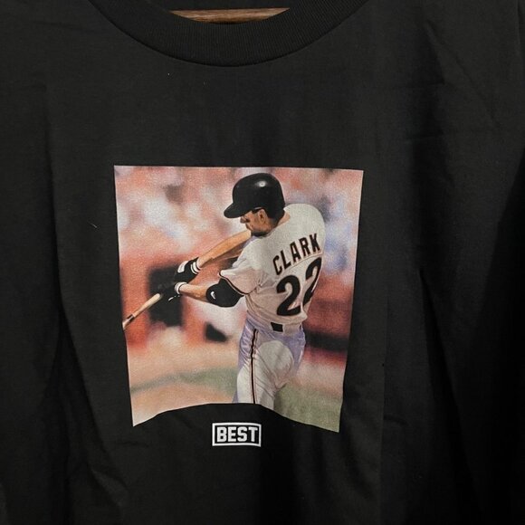 Breezy Excursion Mens NWOT Black Clark 22 MLB Baseball Graphic T-Shirt Size 4XL - Picture 3 of 5
